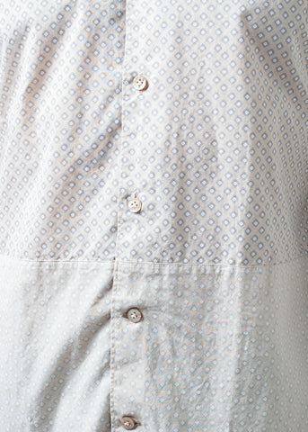 Image of Patterned Button Up in Beige