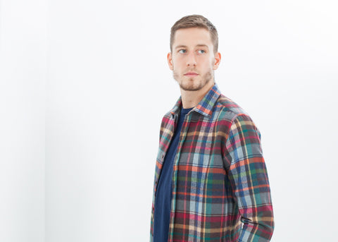Image of Riccardo Button-Up in Plaid Multi