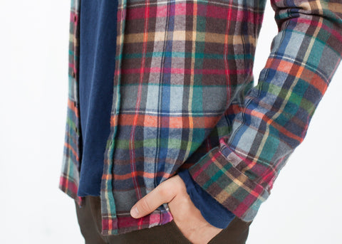 Image of Riccardo Button-Up in Plaid Multi