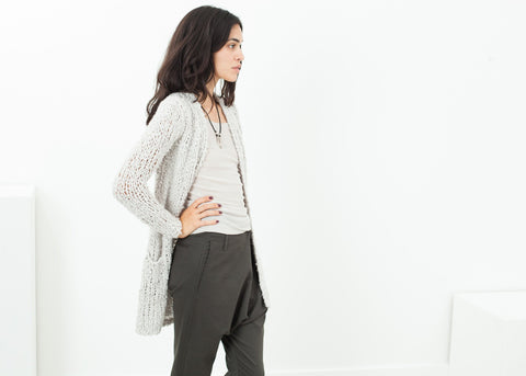 Image of Bulk Stitch Cardigan in Cloud