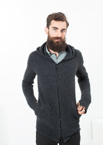 Image of Pill Zip Sweater in Anthracite