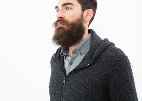 Image of Pill Zip Sweater in Anthracite