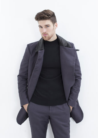 Image of Merino Knit Turtleneck in Black