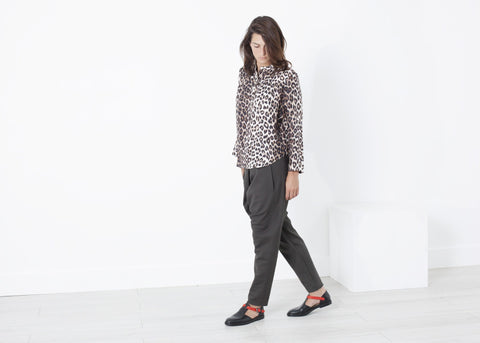 Image of Madame L Blouse in Leopard