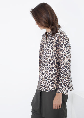 Image of Madame L Blouse in Leopard