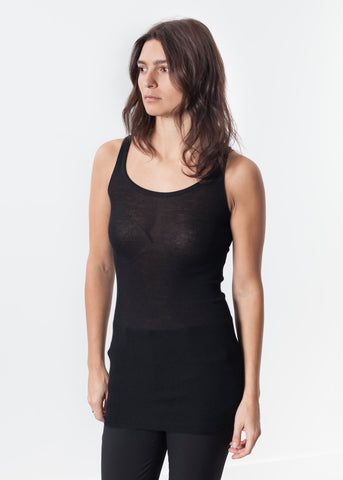 Image of Easy Ribbed Tank in Black