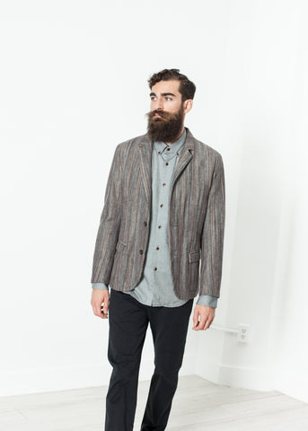 Image of Watercolor Sport Jacket in Brown/Blue