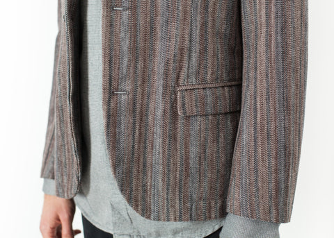 Image of Watercolor Sport Jacket in Brown/Blue