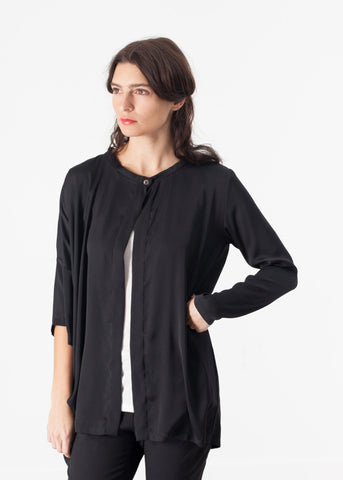 Image of Unbalanced Cardigan in Black
