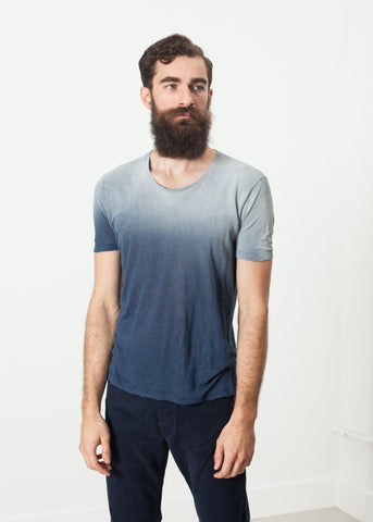 Image of Overprint T-Shirt in Navy
