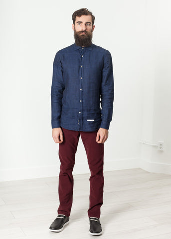 Image of Button Up Shirt in Navy