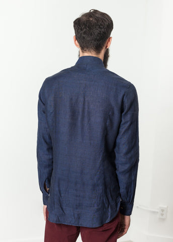 Image of Button Up Shirt in Navy