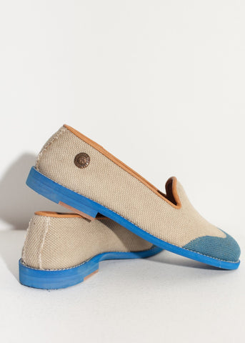 Image of Wingtip Loafer in Blue