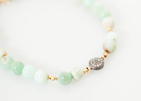 Image of Leopold Bracelet in Green Chrysoprase