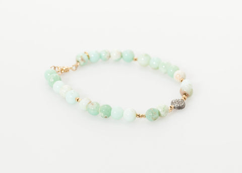 Image of Leopold Bracelet in Green Chrysoprase
