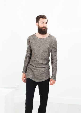 Image of Extra Long Sleeve Sweater in Cavern