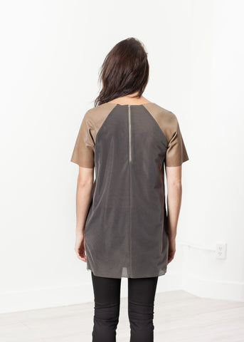 Image of Leather Front Tunic