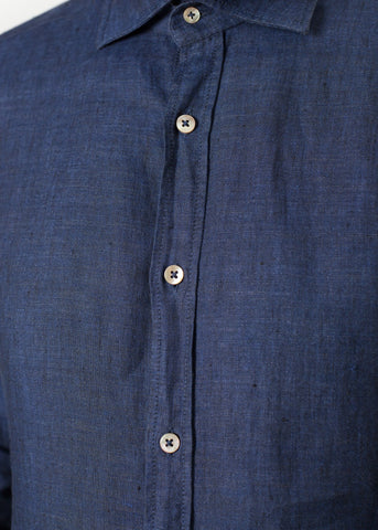 Image of Button Up Shirt in Navy