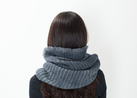 Image of Knit Neck Warmer in Grey