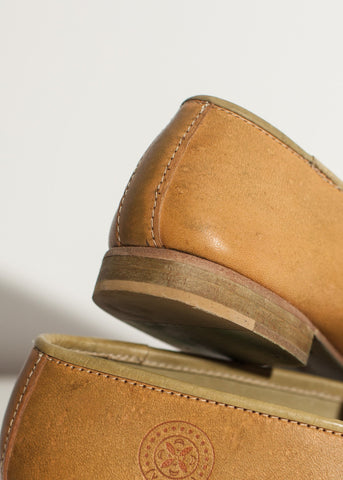 Image of Leather Loafer in Lime