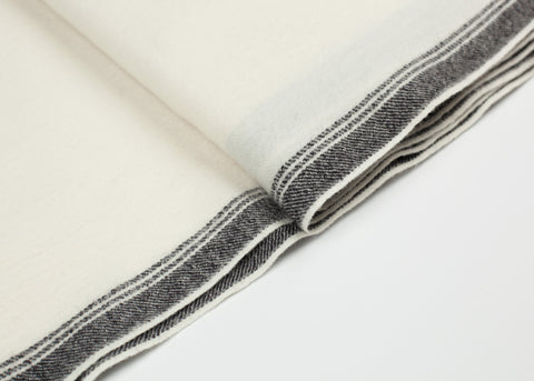 Image of Edged Wool Scarf in Off White