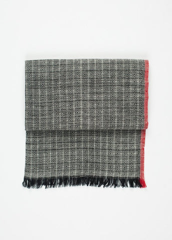 Image of Diamond Scarf in Black/Natural