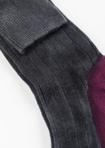 Image of Cashmere Knit Sock in Grey